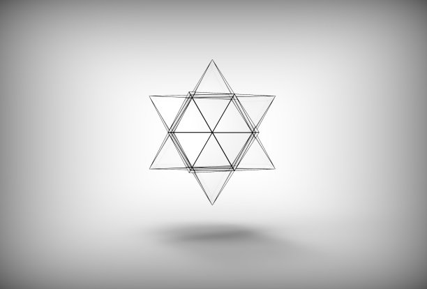 星形菱形十二面体三维效果图图片下载