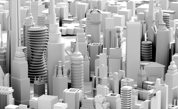 3D渲染插图抽象技术背景与文本空间图片下载