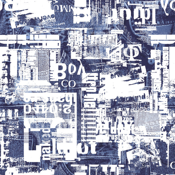 拼接图案的无缝连续牛仔裤，图片下载