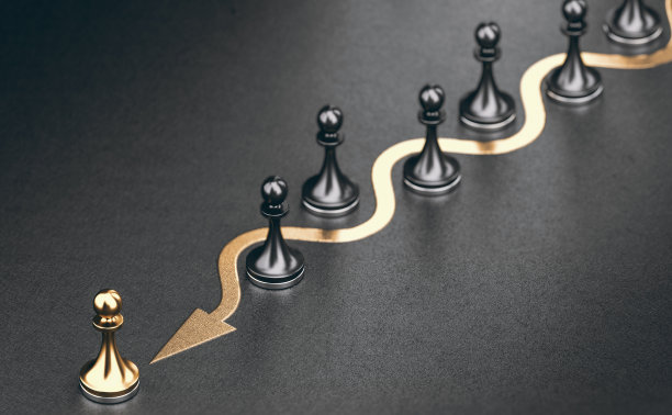 金兵击败竞争，局外人的概念。图片下载