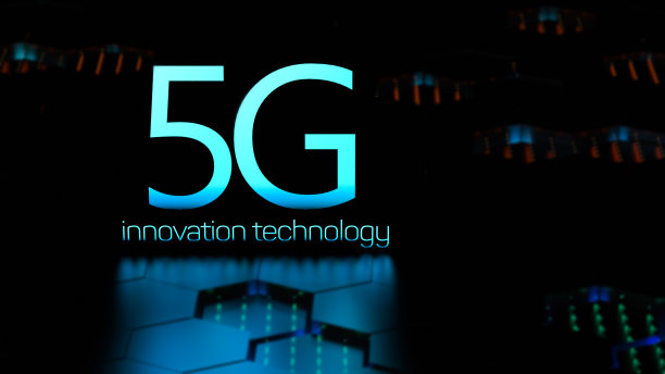 5 g技术创新。5G高速移动互联网的概念。3 d渲染。图片下载