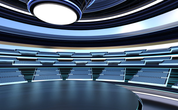 3D渲染科幻竞技场图片下载