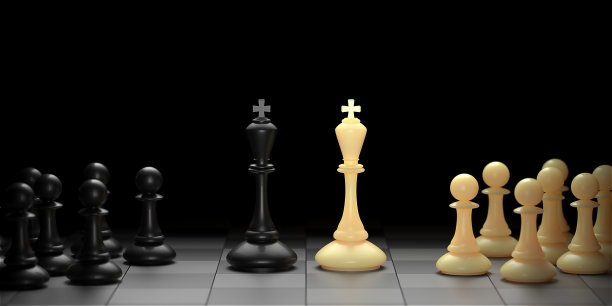 国际象棋王。领导者成功的概念。商业领袖的概念图片下载