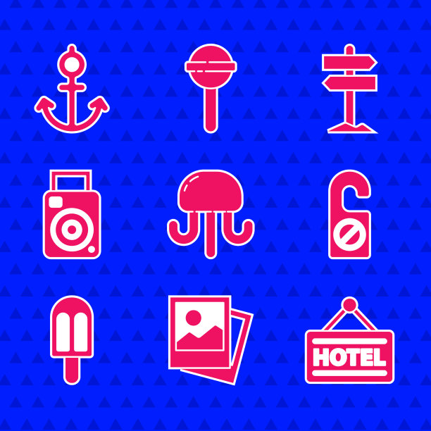 配有文字酒店的海蜇照片招牌图片下载