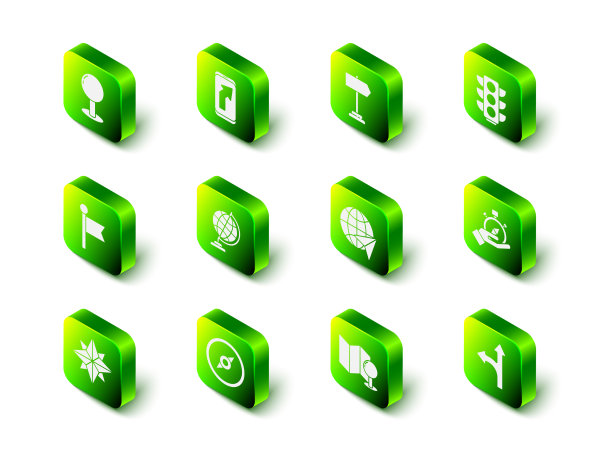 设置城市地图导航道路交通标志图片下载