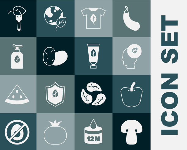 蘑菇苹果人头，里面有叶子图片下载