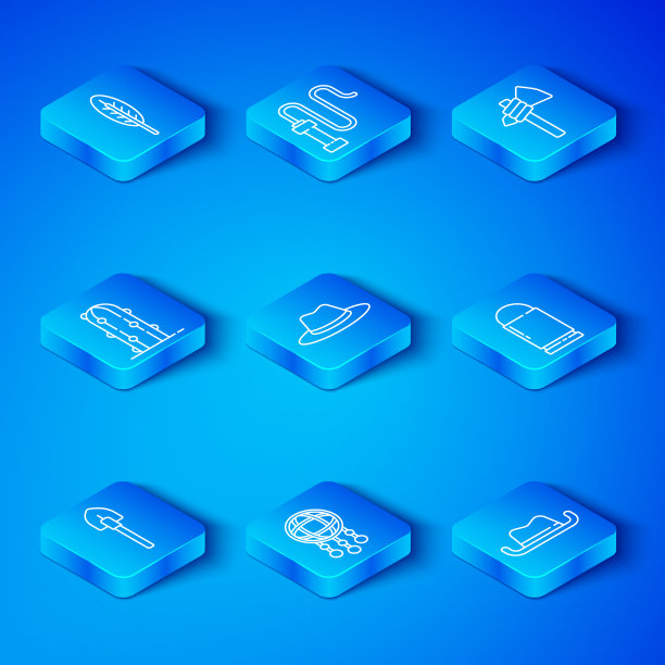 套线铲西部牛仔帽捕梦网图片下载