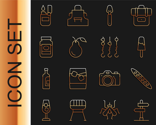 设线公路交通标志法国法棍面包图片下载