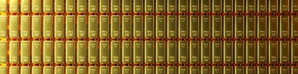 顶视图金条成行-财富企业成功理念图片下载