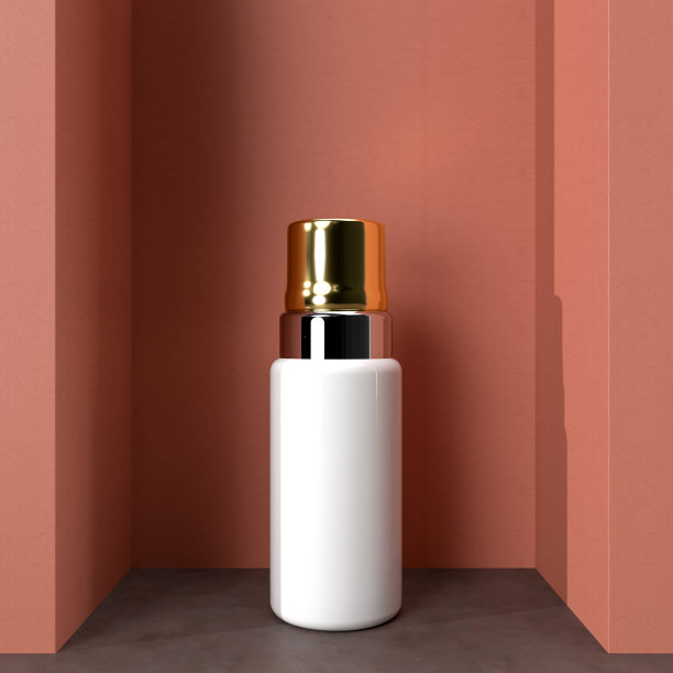 化妆品，护肤美容，包装设计模型。包装容器用于品牌设计，广告，促销。剪切路径。三维渲染图片下载