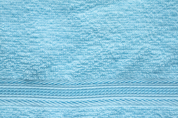 蓝色棉织物毛巾纹理抽象背景图片下载