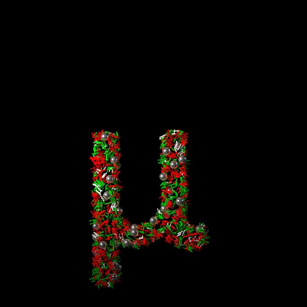 散落的圣诞字母和符号孤立在黑色背景上图片下载