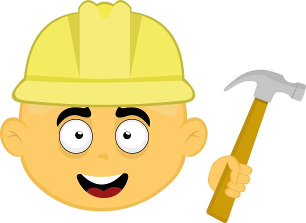 矢量表情生成器卡通锤子头盔图片下载
