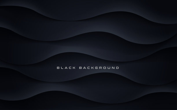 抽象的黑色对角形光影波浪形背景。eps10向量图片下载