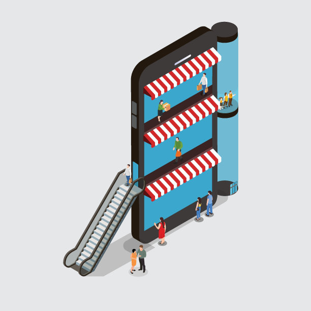 在线市场等距3d图片下载