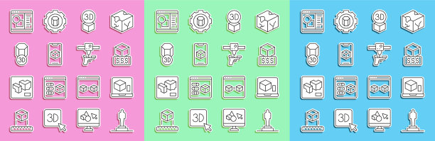 设置线3d打印机模型服务等距图片下载