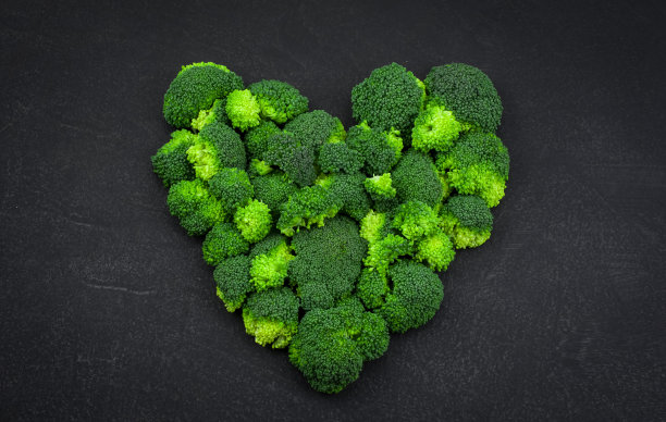 健康的食物背景与新鲜的绿色西兰花图片下载