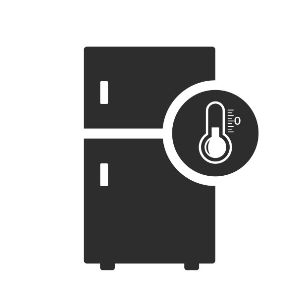 冰箱矢量图标，冰箱符号图片下载