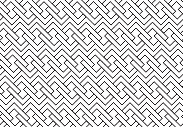 无缝块黑白图案背景图片下载