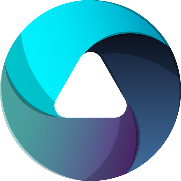 抽象的圆标志与洞插画新潮和简约的风格图片下载