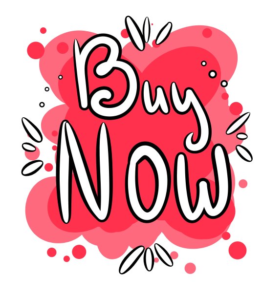 “现在购买”，亮粉色的字体铭文图片下载