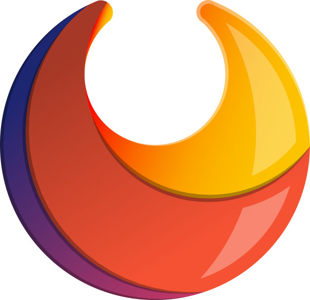 抽象字母U标志插画在时尚和简约的风格图片下载