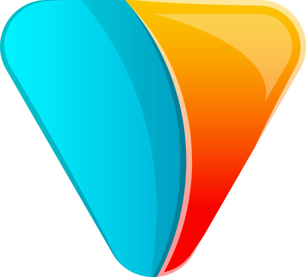 抽象的三角形标志在时尚和简约的风格图片下载