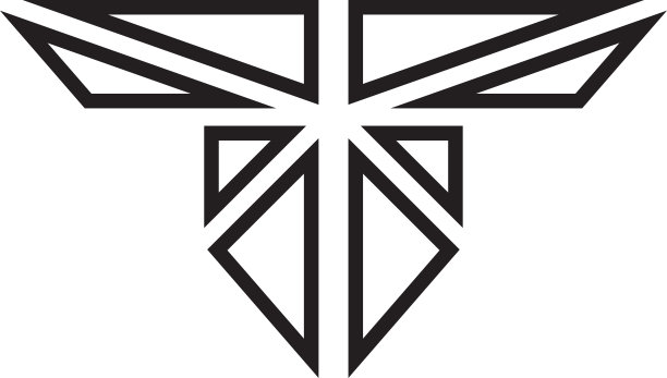 抽象的机翼标志插画在时尚和简约的风格图片下载