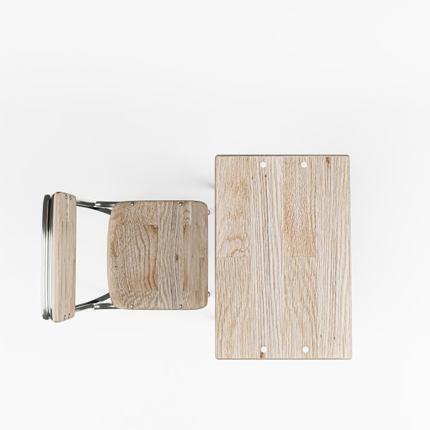 学校课桌孤立在白色背景上图片下载