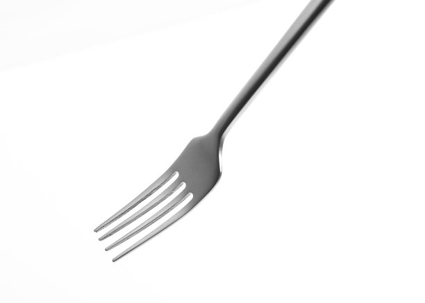 银叉孤立在白色背景上。影棚拍摄。图片下载
