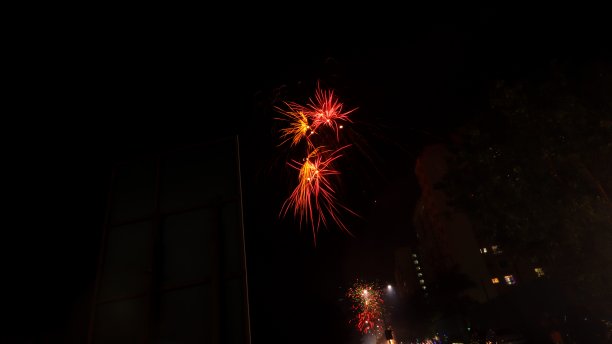 火箭烟花的天空图片下载