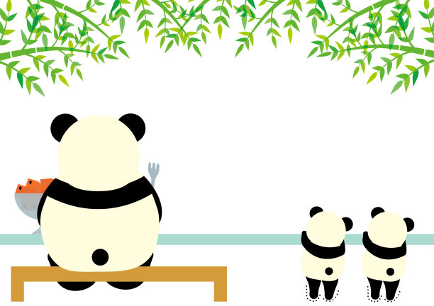 熊猫吃西瓜和双胞胎熊猫倒过来图片下载