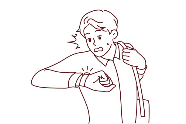 压力大的人担心截止日期图片下载