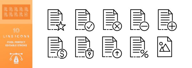 文件集图标。上传和下载数据，喜欢的材料，隐私，网络设置，文件设置，喜欢。网络的概念。白色背景上的矢量可编辑设置图标图片下载