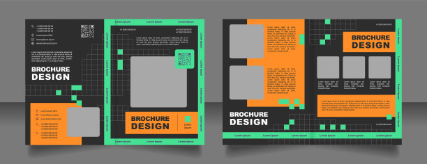 品牌营销活动双联宣传册模板设计图片下载