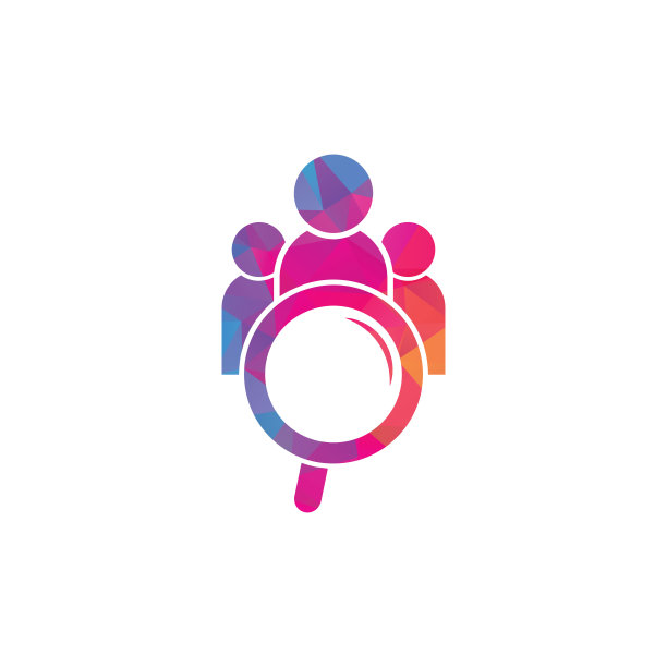 寻人的标志。放大镜标志。图片下载