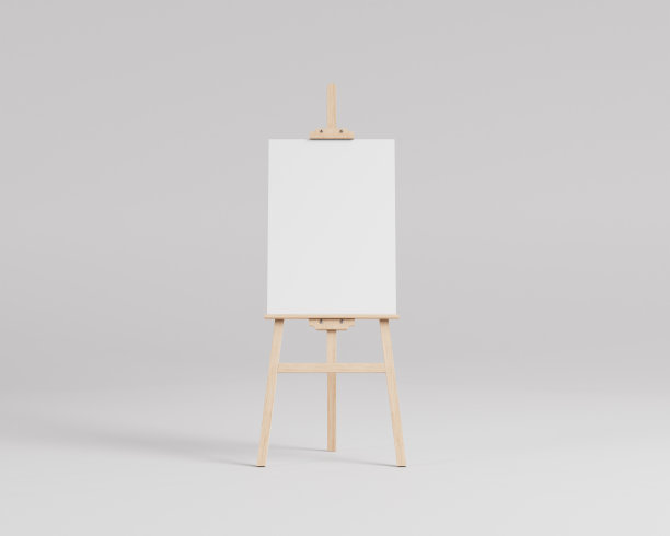 木制画架模型图片下载