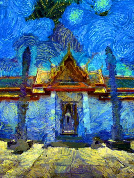 插图创造了印象派风格的绘画。图片下载