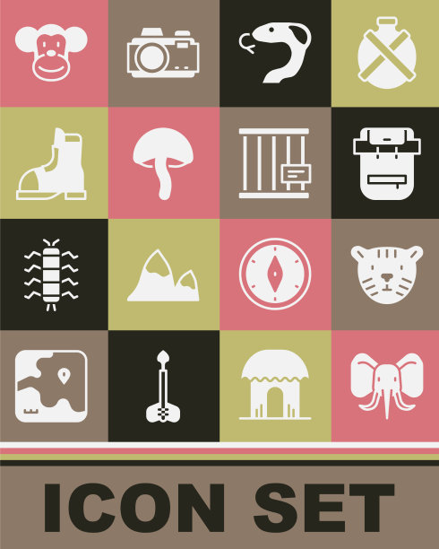 集大象虎头远足背包蛇图片下载