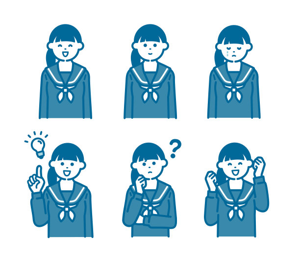 女性姿势设置在校服图片下载