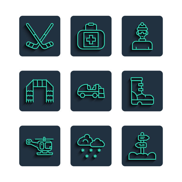 设线救援直升机云与雪路图片下载