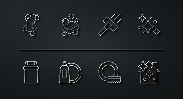 设置专线海绵垃圾桶家居清洁服务图片下载