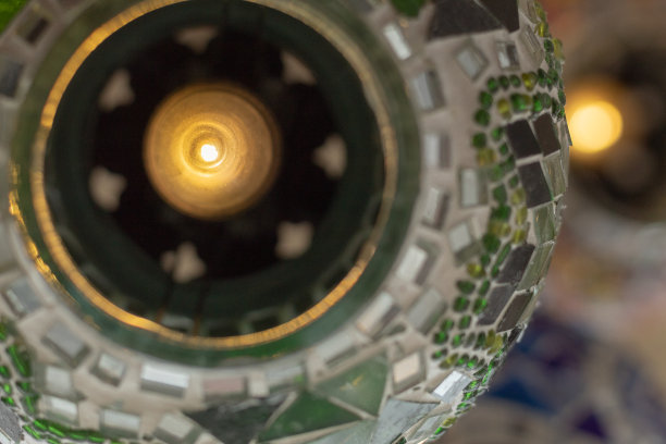 装饰灯的小灯泡的细节镜头图片下载