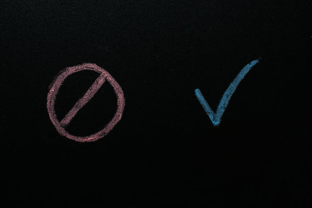 做与不做，好与坏的概念图片下载