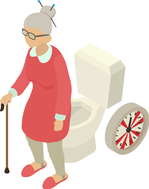 年龄疾病图标等距老年妇女图片下载