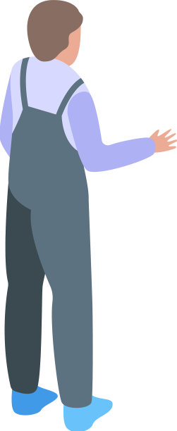 重塑工人图标等距家图片下载