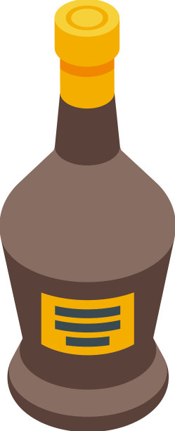 亚美尼亚酒瓶图标等距旗图片下载