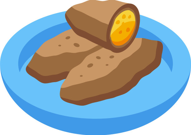 火腿食物图标等距西班牙餐前小吃图片下载