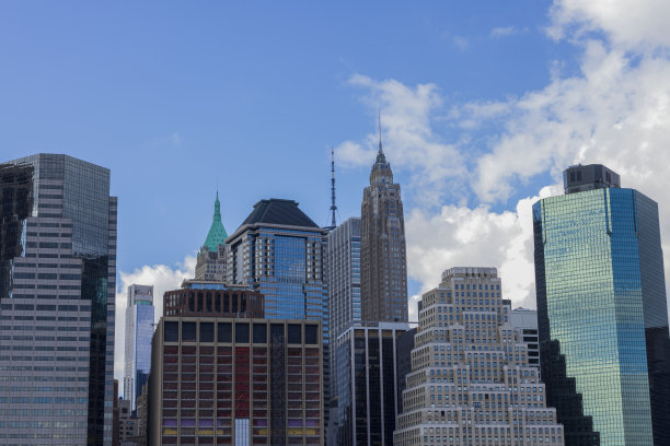 纽约摩天大楼的美丽景观。美国。图片下载