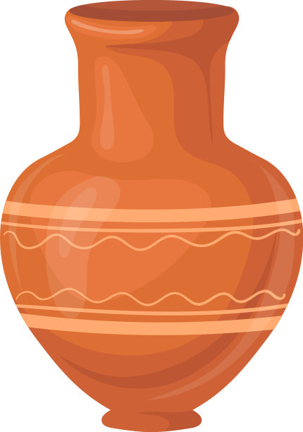 棕色陶罐陶瓶工艺容器图片下载